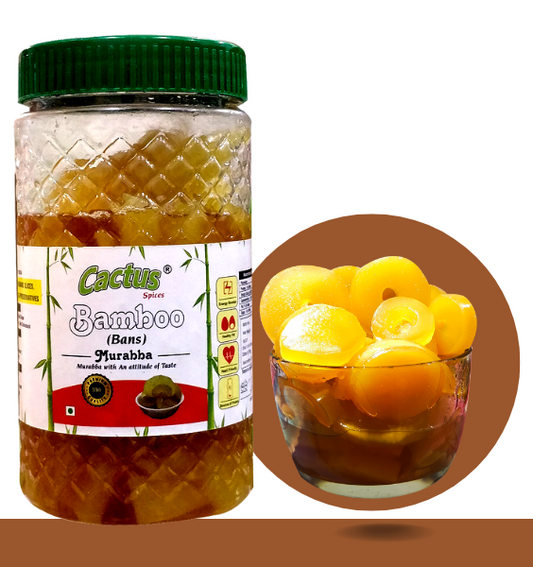 CACTUS SPICES | Organic Homemade Bamboo Murabba with Homemade Taste| Bans ka Murabba | 800g
