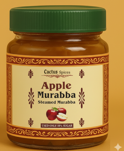 CACTUS SPICES | STEAMED MURABBA | DRY APPLE Murabba | Only 10% Sugar Used  | 50-60 Pieces | No Preservative | 400G
