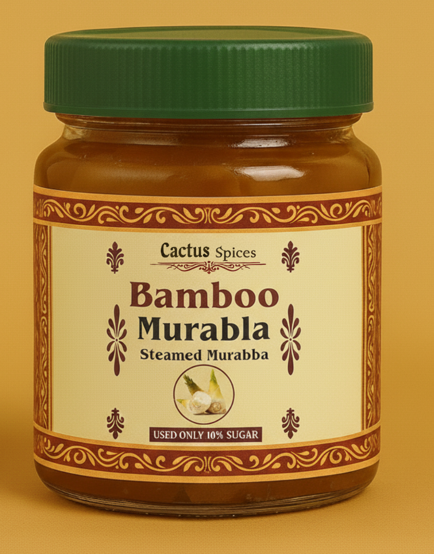 CACTUS SPICES | STEAMED MURABBA | DRY BAMBOO Murabba | Only 10% Sugar Used  | 50-60 Pieces | No Preservative | 400G