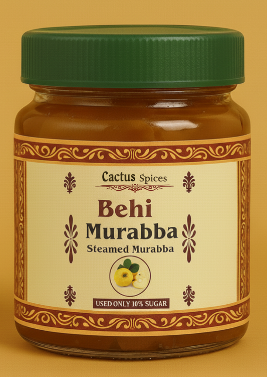 CACTUS SPICES | STEAMED MURABBA | DRY BEHI Murabba | Only 10% Sugar Used  | 50-60 Pieces | No Preservative | 400G