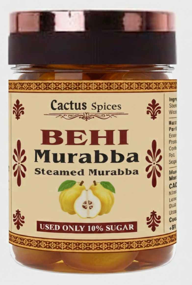 CACTUS SPICES | STEAMED MURABBA | DRY BEHI Murabba | Only 10% Sugar Used  | 50-60 Pieces | No Preservative | 400G