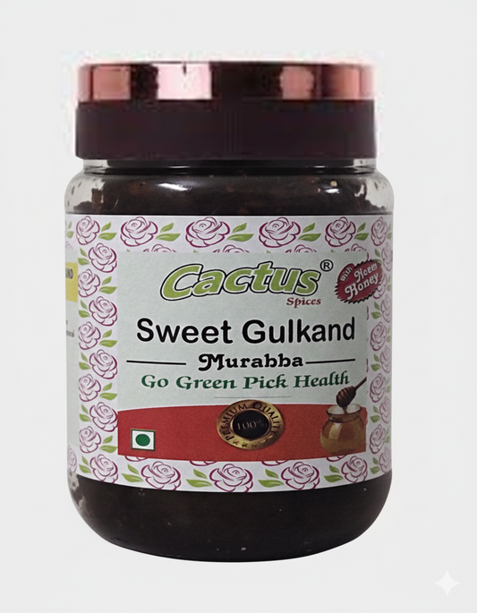 CACTUS SPICES | STEAMED MURABBA | Sun-Cooked Gulkand Murabba With NEEM Honey | No Preservative | 400G