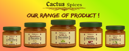 CACTUS SPICES | STEAMED MURABBA | DRY AMLA Murabba | Only 10% Sugar Used  | 50-60 Pieces | No Preservative | 400G