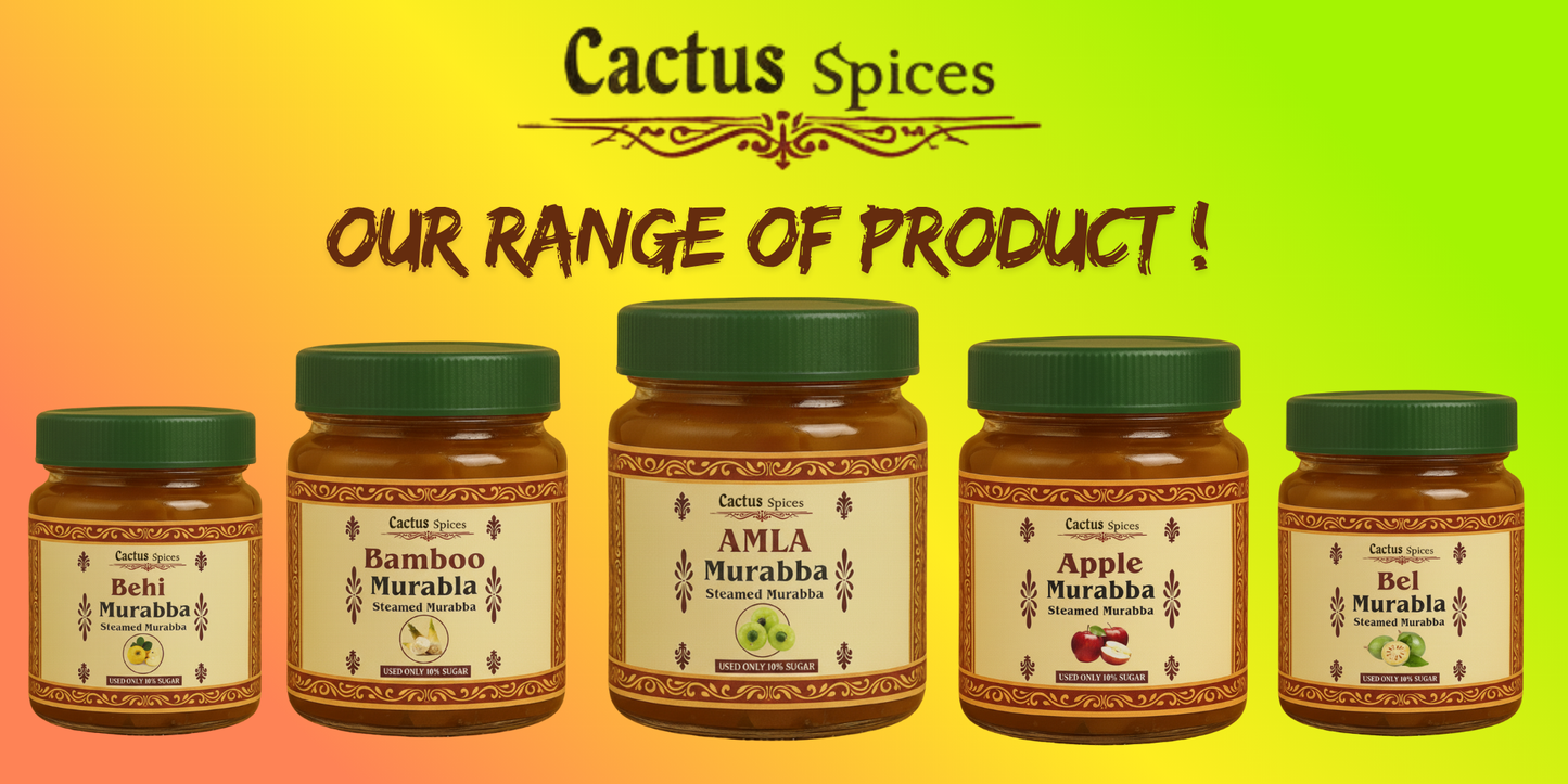 CACTUS SPICES | STEAMED MURABBA | DRY APPLE Murabba | Only 10% Sugar Used  | 50-60 Pieces | No Preservative | 400G
