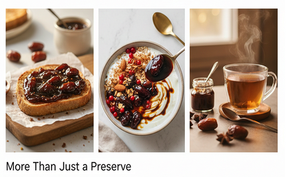 CACTUS SPICES| HOMEMADE Desi Dates Shilajit | Premium Madjool Dates Murabba with Ashwagandha and Row forest Honey | 300G