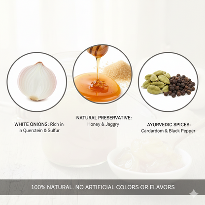 CACTUS SPICES HOMEMADE | White Onion Murabba (Safed Pyaaz Murabba) | Row forest Honey |