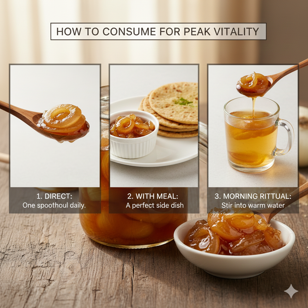 CACTUS SPICES HOMEMADE | White Onion Murabba (Safed Pyaaz Murabba) | Row forest Honey |